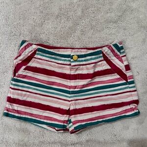 Gymboree Red and Green Striped Women's Shorts